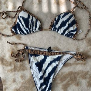Vix String Bikini with leopard detail